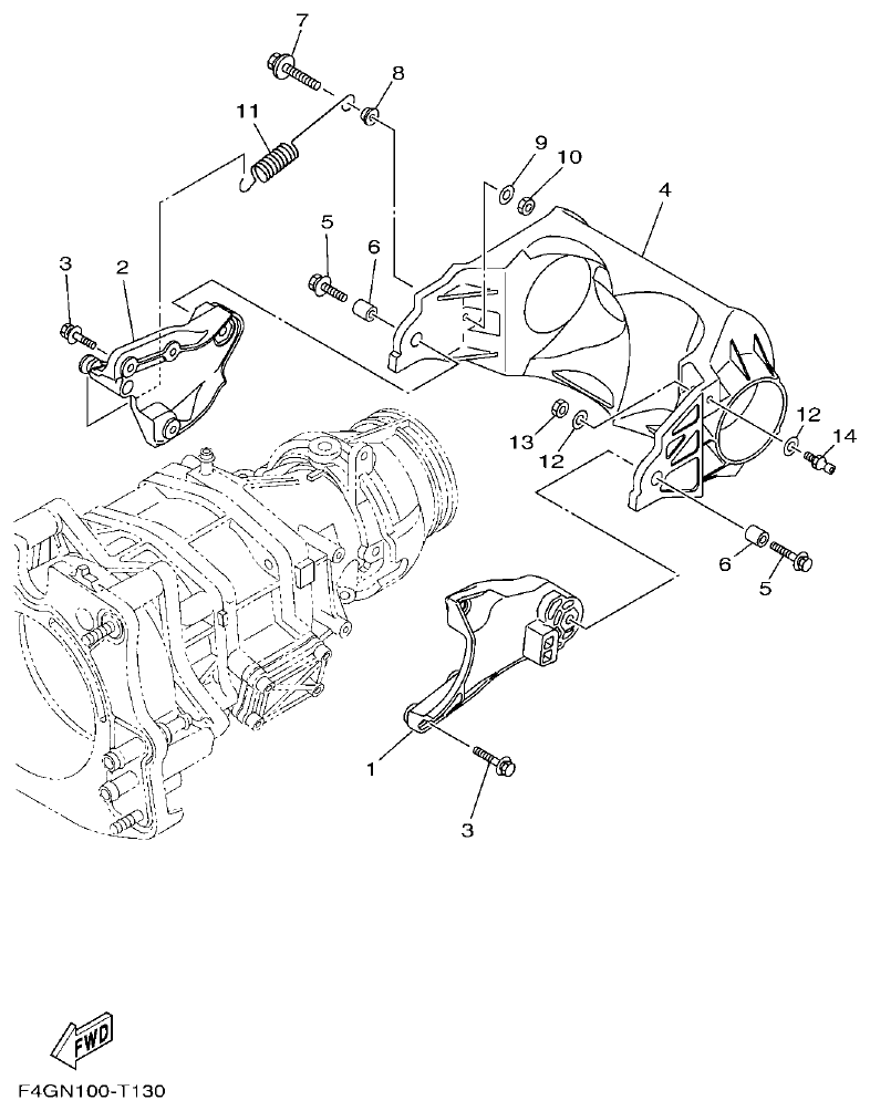Yamaha VX1050AV JET UNIT 3 parts diagram